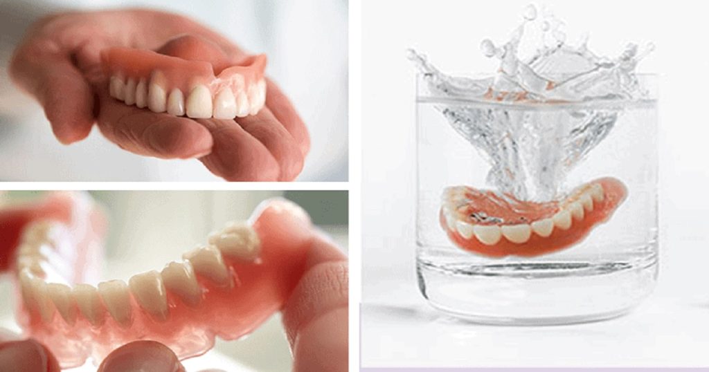 تمیز نگهداشتن دندانهای مصنوعی یا بریج ها